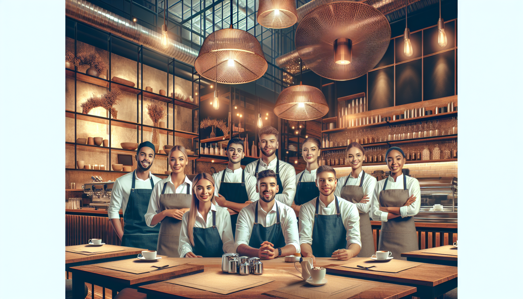 Café Kulma tiimi tai sisätilat, lämmin ja ammattim